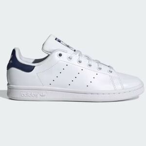 Adidas Kids Stan Smith Sneakers White and Navy Size 4.5